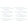 vidaXL Kirjahyllytasot 8 kpl valkoinen 40x50x1,5 cm lastulevy
