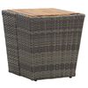 vidaXL Teep&ouml;yt&auml; harmaa 41,5x41,5x43cm polyrottinki ja t&auml;ysi akaasiapuu