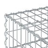 vidaXL Gabion Kohotettu Peti Hopea 80 x 80 x 12 cm Galvanoitu ter&auml;s