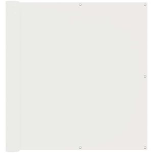 vidaXL Parvekkeen Verho Valkoinen 110 x 700 cm Oxford-kangas