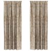vidaXL Samettiverhot verhoilla 2 pcs Samppanja 245 x 140 cm Sametti