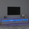 vidaXL TV-taso LED-valoilla harmaa Sonoma 240x35x40 cm
