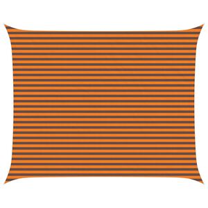 vidaXL Aurinkosuojapurje Oranssi ja ruskea 5 x 4 m