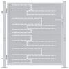 vidaXL Puutarhaportti lukkoon Hopea 85 x 97 cm Ruostumaton ter&auml;s
