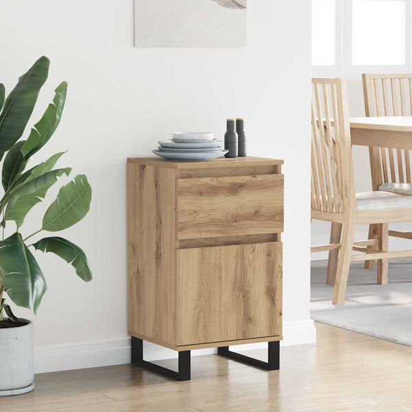 vidaXL Sivup&ouml;yt&auml; artesaani tammi 35 x 40 x 70 cm Tekninen puu