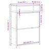 vidaXL Kenk&auml;kaappi Sonoma-tammi 75x34x112 cm tekninen puu