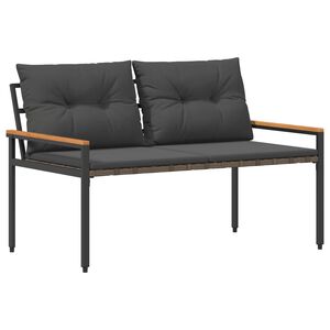 vidaXL Ulkopenkki 2 -Seater 116 x 67,5 x 72 cm polyrottinki