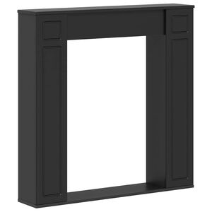 vidaXL Takan kehys Musta 100 x 20 x 100 cm Tekninen puu