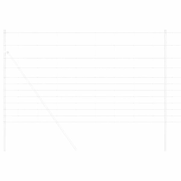 vidaXL Riista-aita Hopea 50 x 1,4 m Galvanoitu ter&auml;s
