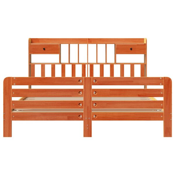 vidaXL S&auml;nky kirjahyllyll&auml; ei patjaa vahanrusk. 200x200 cm t&auml;ysi m&auml;nty