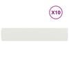 vidaXL Nurmireunus 10 kpl 20 x 103 cm Ter&auml;s valkoinen