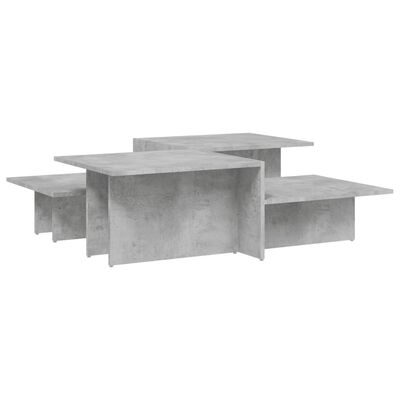 vidaXL Sohvapöydät 2 kpl betoninharmaa tekninen puu