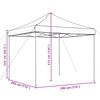 vidaXL Taitettava pop-up juhlateltta oranssi 292x292x315 cm