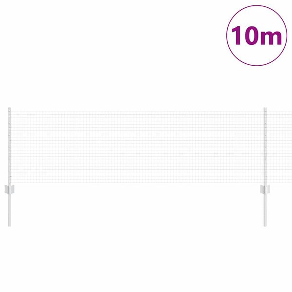 vidaXL Aita ja Tuki Hopea 0,6 x 10 m Ter&auml;s