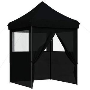 vidaXL Juhlateltta 200 x 200 x 306 cm Musta Oxford-kangas