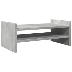 vidaXL N&auml;ytt&ouml;teline betoninharmaa 50x27x20 cm tekninen puu