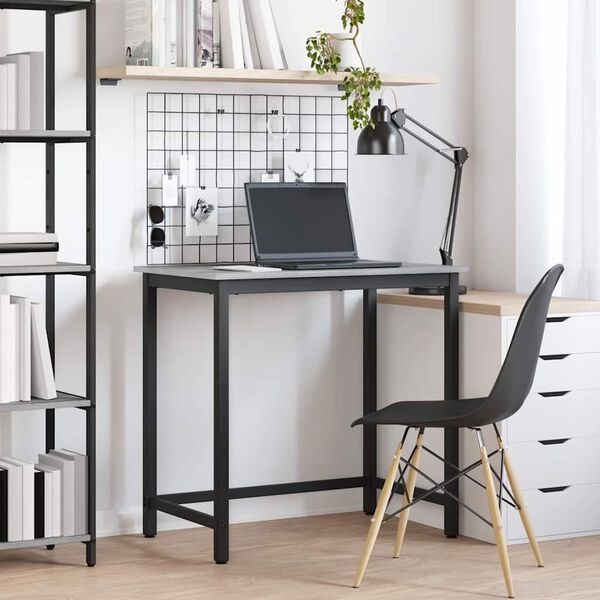 vidaXL P&ouml;yt&auml; Harmaa Sonoma 100 x 50 x 76,5 cm Kehitetty puu ja ter&auml;s