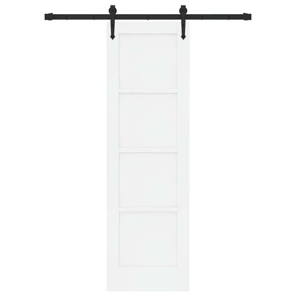 vidaXL Liukuovi ORKDAL Valkoinen 61 x 198,5 cm Massiivinen m&auml;nty