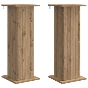vidaXL Kasviteline 2 kpl Artisaanitammi 30,5 x 30 x 80,5 cm