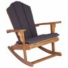 vidaXL Puutarhan Adirondack keinutuoli Luonnollinen T&auml;ysi Tiikki