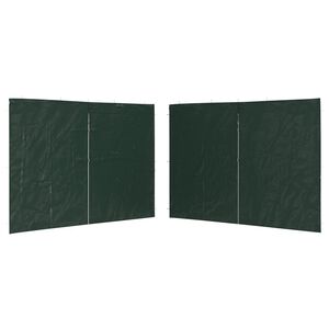 vidaXL Juhlateltan sivusein&auml; vetoketjulla 2 kpl PE vihre&auml;