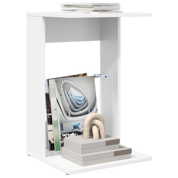 vidaXL Sivup&ouml;yt&auml; Valkoinen 40 x 38 x 62,5 cm Tekninen puu