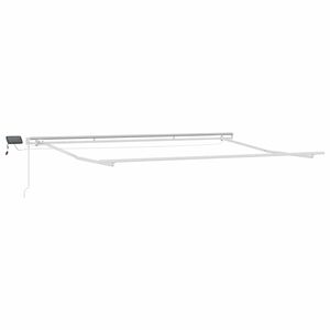 vidaXL Aurinkovarjon runko valkoinen 400 &times; 300 cm Alumiini