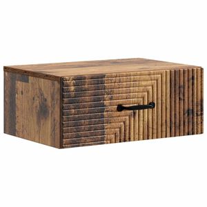 vidaXL Sein&auml;lle Kiinnitett&auml;v&auml; Y&ouml;p&ouml;yt&auml; Vanha puu 49 x 34,5 x 20 cm