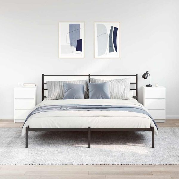 vidaXL yöpöytäkaapit 3 laatikolla 2 kpl valkoinen 39x35x65 cm