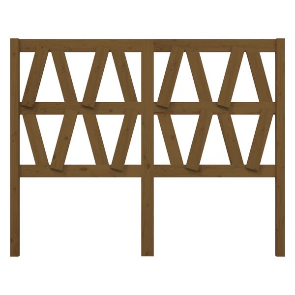 vidaXL Sängynpääty hunajanruskea 146x4x100 cm täysi mänty