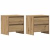 vidaXL Y&ouml;p&ouml;yt&auml;kaappi 2 pcs Artisan tammi 45 x 34 x 44,5 cm