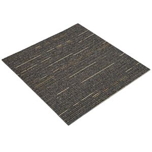 vidaXL Matto laatta Raitaraitainen Vaalea Ruskea 50 x 50 cm 4 kpl