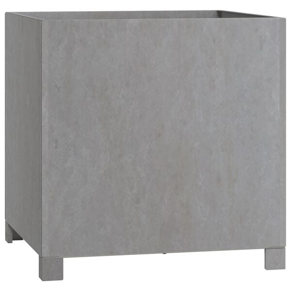 vidaXL Kukkalaatikot 2 kpl ruoste 50x50x50 cm s&auml;&auml;nkest&auml;v&auml; ter&auml;s