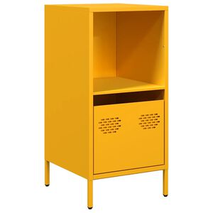 vidaXL Senkki Sinapinkeltainen 35x39x73,5 cm Kylm&auml;valssattu ter&auml;s