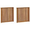 vidaXL k&auml;sinojat 2 pcs Ruskea 60 x 6 x 61 cm Tekninen puu