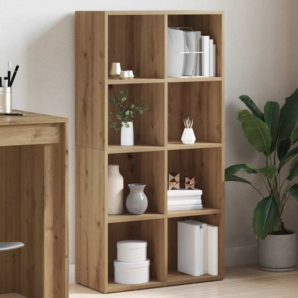 vidaXL Kirjahylly artesaani tammi 66x30x130 cm tekninen puu