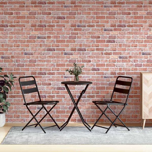 vidaXL 3D-sein&auml;paneelit 10 kpl punainen 100x50 cm EPS