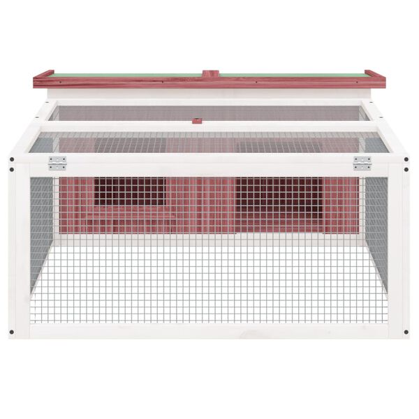 vidaXL Kaninkoppi mokka 117,5x97x47,5 cm t&auml;ysi m&auml;nty