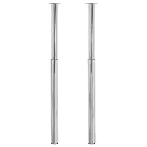 4 Teleskooppista P&ouml;yd&auml;n Jalkaa Kromi 710 mm-1100 mm