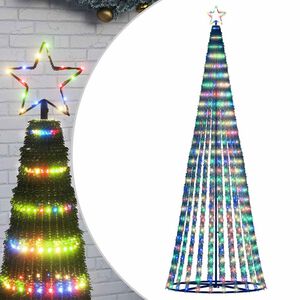 vidaXL LED joulukuusi 475 LEDi&auml; V&auml;rik&auml;s 247 cm