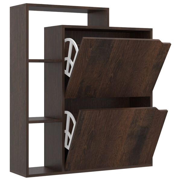 vidaXL Kenk&auml;kaappi savutammi 79,5x24x90,5 cm lastulevy