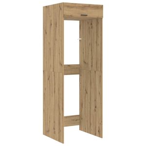 vidaXL Pyykinpesukonekaappi ovella Artisan tammi 67,5 x 68 x 200 cm