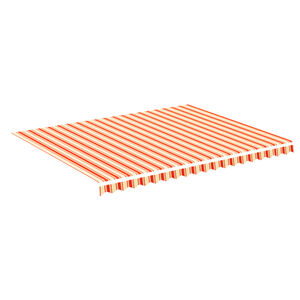 vidaXL Vaihtokangas markiisiin keltainen ja oranssi 4,5x3,5 m polyesteri