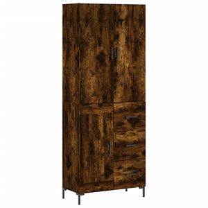 vidaXL Kaappi savutammi 69,5x34x180 cm tekninen puu