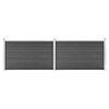 vidaXL Aitapaneelisarja WPC 353x105 cm musta