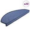 vidaXL Porrasmatot 20 kpl 65x24x4 cm sininen puolipy&ouml;re&auml; suuri