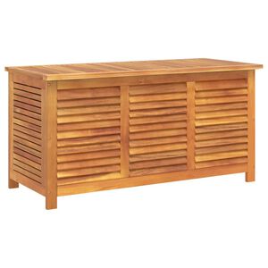 vidaXL Ulkos&auml;ilytyslaatikko s&auml;leik&ouml;ll&auml; 113x50x56 cm t&auml;ysi akasiapuu