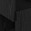 vidaXL Kulmakaappi Musta tammi. 25,5x25x102cm Tekninen puu