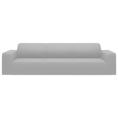 vidaXL Joustava 4-istuttavan sohvan päällinen harmaa polyesteri jersey