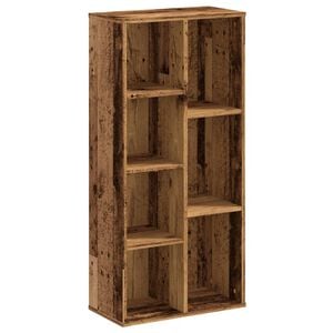 vidaXL Kirjahylly vanha puu 50x25x105 cm tekninen puu